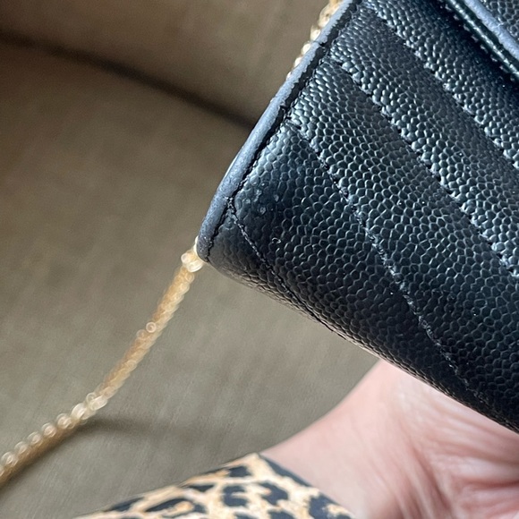 Authentic Yves SAint Laurent YSL women long bifold wallet (KLV05) - Picture 9 of 13